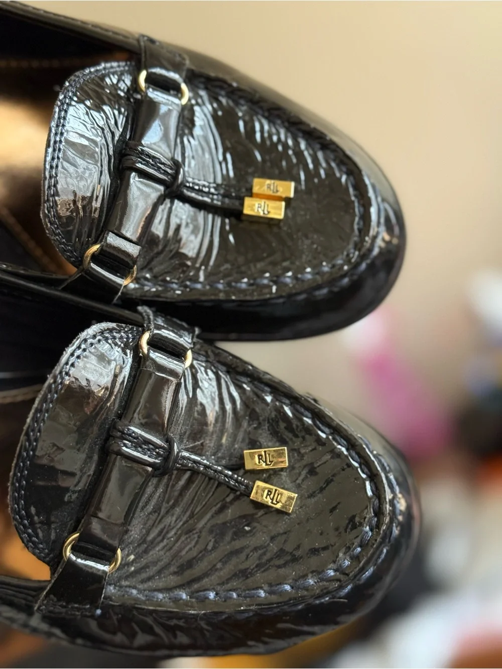 Lauren Ralph Lauren black wedges size 9